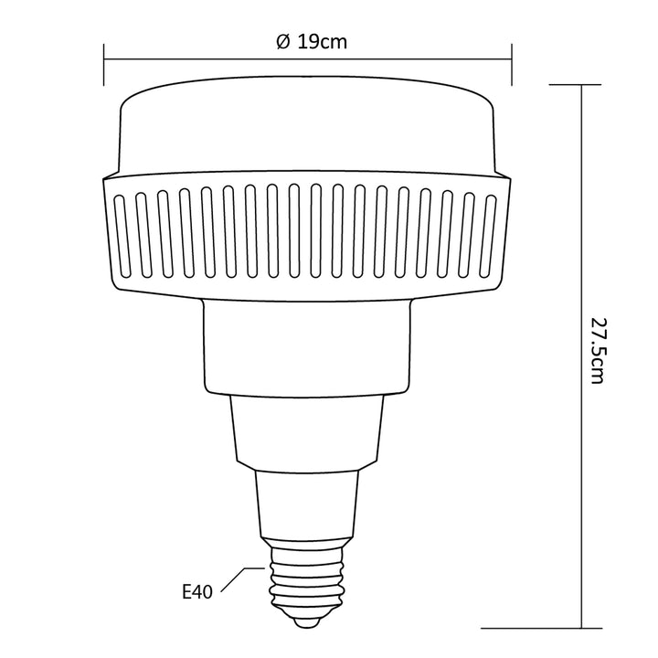 Maclean LED žárovka, E40, 95W, 230V, studená bílá, 6500K, 13000lm, MCE305 CW