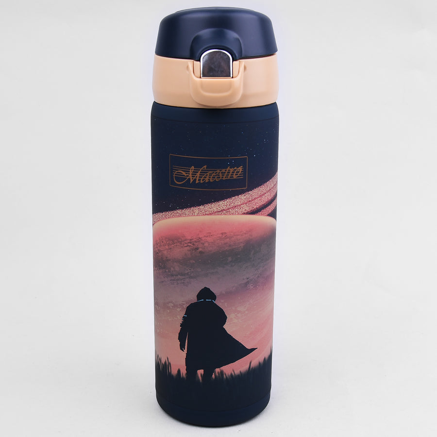 Termohrnek na kávu Termoska Izolovaná láhev z nerezové oceli na horké nebo studené nápoje 400 ml (Space)