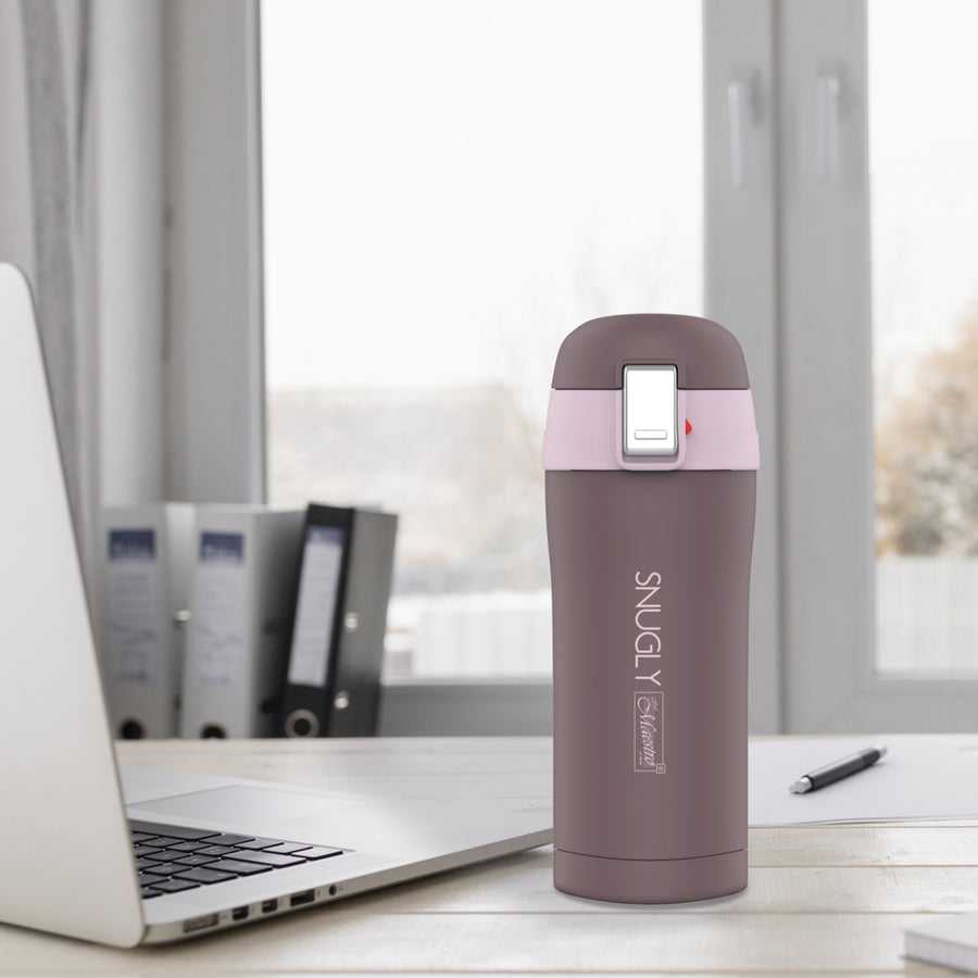 Maestro MR-1643 Termohrnek Snugly  z nerezové oceli na horké nebo studené nápoje 400 ml