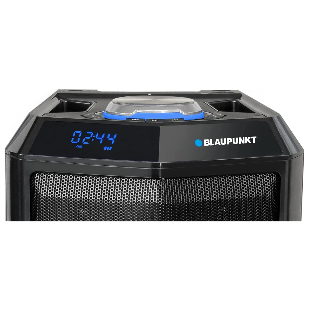 Párty reproduktor Bluetooth bezdrátový 90W RMS Dálkové ovládání Funkce Karaoke Disco Osvětlení AUX EVERPOL PS10DB