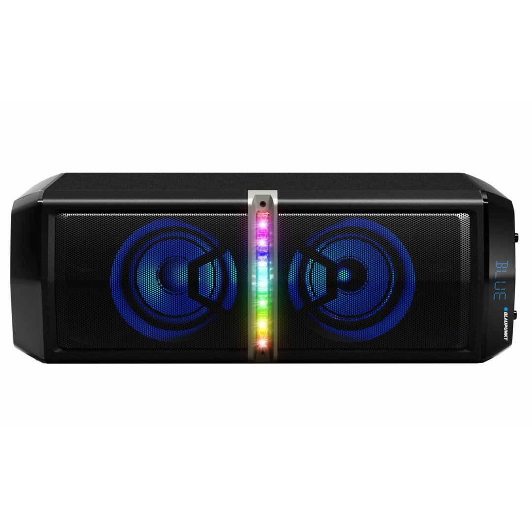 Párty reproduktor Bluetooth Bezdrátový 2 x 30W RMS Dálkové ovládání Funkce karaoke Osvětlení diskotéky EVERPOL PS05.2DB