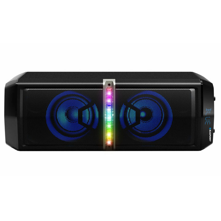 Párty reproduktor Bluetooth Bezdrátový 2 x 30W RMS Dálkové ovládání Funkce karaoke Osvětlení diskotéky EVERPOL PS05.2DB
