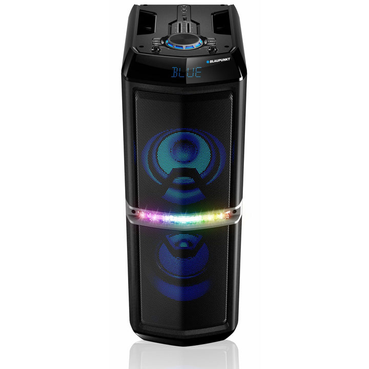 Párty reproduktor Bluetooth Bezdrátový 2 x 30W RMS Dálkové ovládání Funkce karaoke Osvětlení diskotéky EVERPOL PS05.2DB
