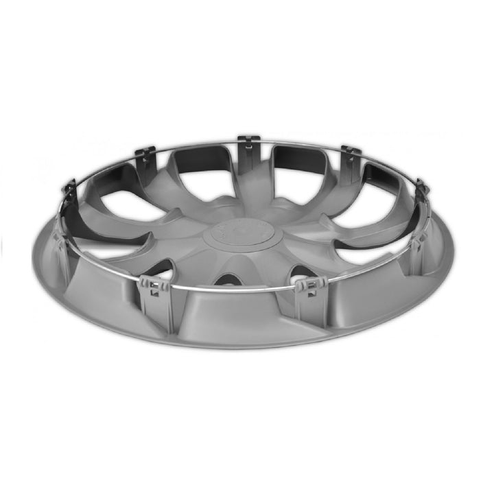 Poklice na kola 16" Draco NRM, ABS, stříbrná, 4 ks