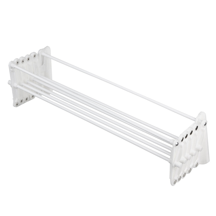 Nástěnný koupelnový sušák na prádlo ABJ (80 cm, bílý)
