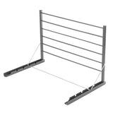 Nástěnný koupelnový sušák na prádlo ABJ Majka (90 cm, stříbrný)