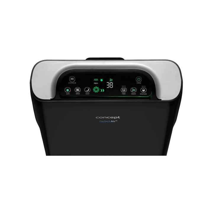 CONCEPT Čistička vzduchu Perfect Air SMART CA2000 320 m3/h 7stupňová filtrace Prachový filtr HEPA-13 Ionizátor Uhlíkový filtr 99,9 % Mobilní aplikace, černá