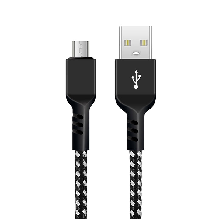 Kabel micro USB Maclean, podpora rychlého nabíjení 2,4A, přenos dat, 5V/2,4A, černý, délka 2m, MCE483