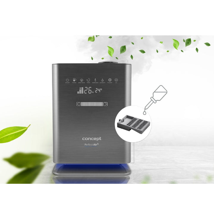 CONCEPT ZV2021 Zvlhčovač vzduchu Perfect Air Wifi Remote Aromatherapy Timer UV UVC LED Display