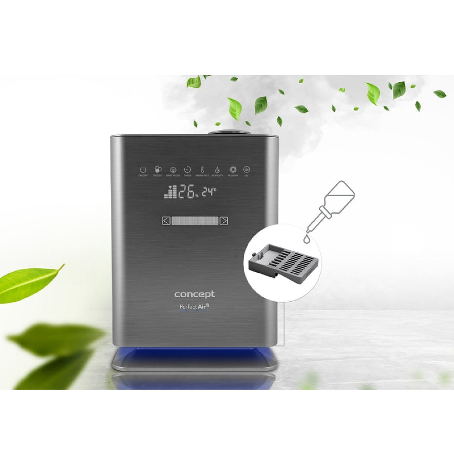 CONCEPT ZV2021 Zvlhčovač vzduchu Perfect Air Wifi Remote Aromatherapy Timer UV UVC LED Display