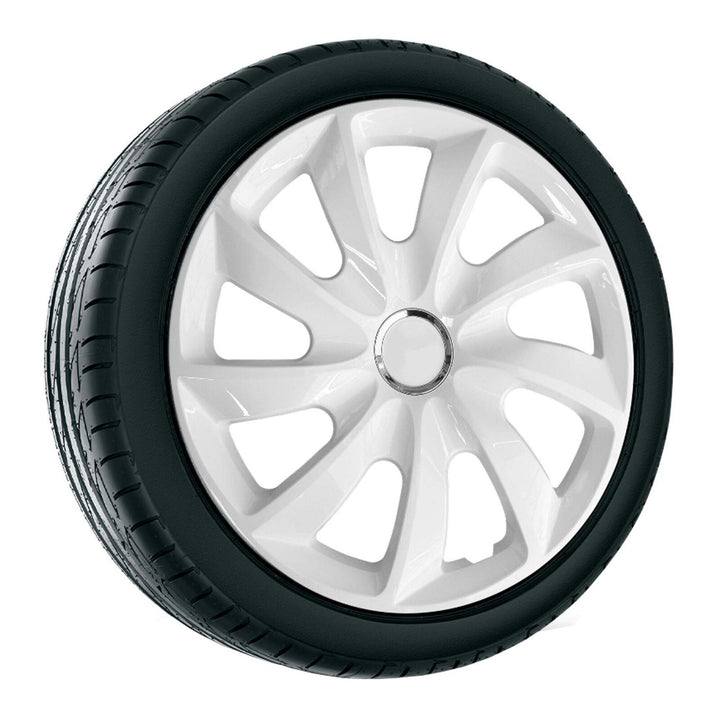 Poklice 16'' NRM STIG WHITE BÍLÉ LAKOVANÉ sada 4 ks
