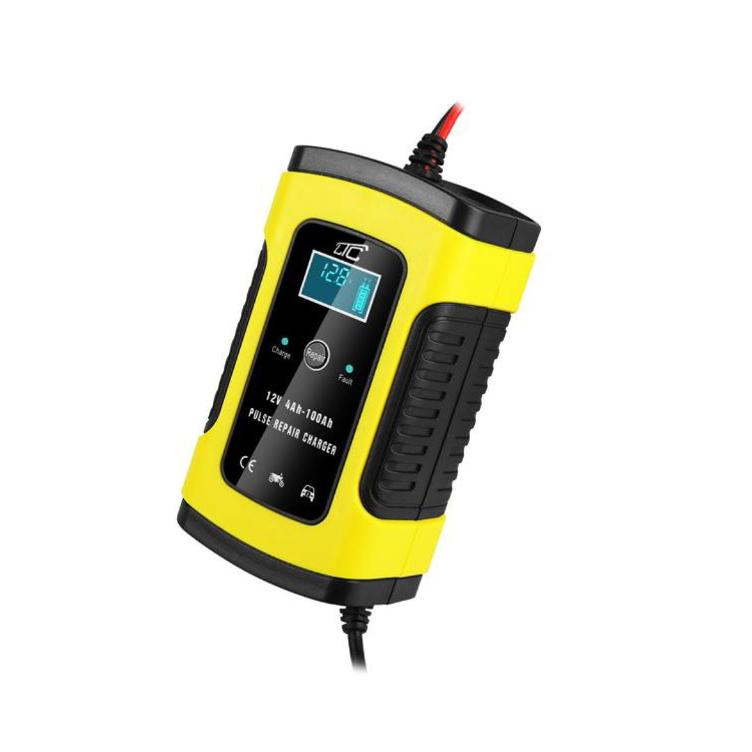 LAMEX LX1206 Automatická nabíječka autobaterií 12V 6A Baterie LCD displej