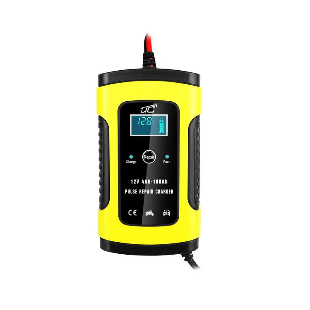 LAMEX LX1206 Automatická nabíječka autobaterií 12V 6A Baterie LCD displej