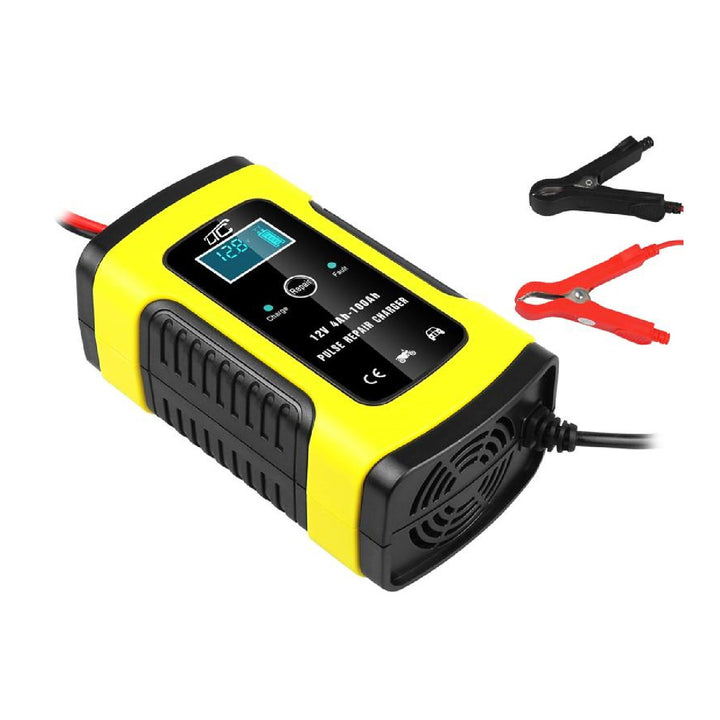 LAMEX LX1206 Automatická nabíječka autobaterií 12V 6A Baterie LCD displej
