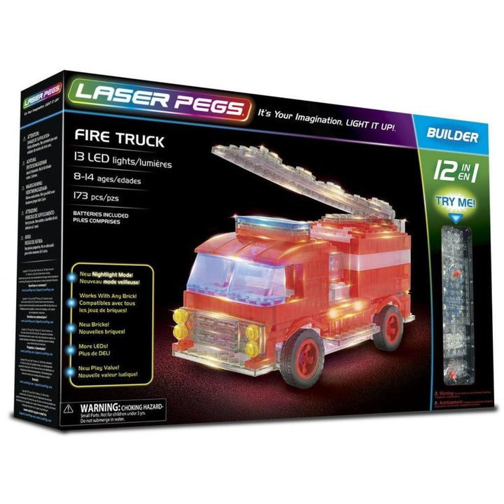 LED LASER PEGS FIRE TRUCK hasičské vozy 12v1