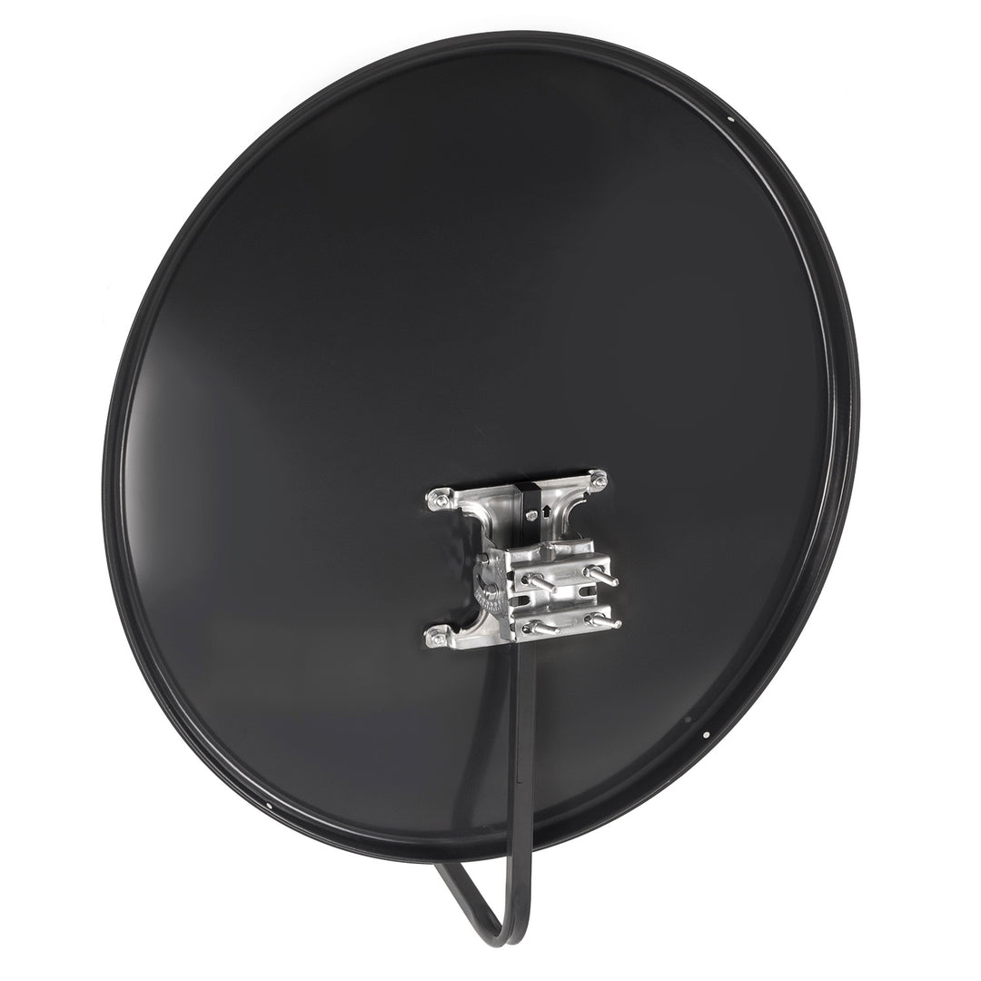 Satelitní anténa Maclean TV System, fosfátovaná ocel, grafit, 90 cm, MCTV-929