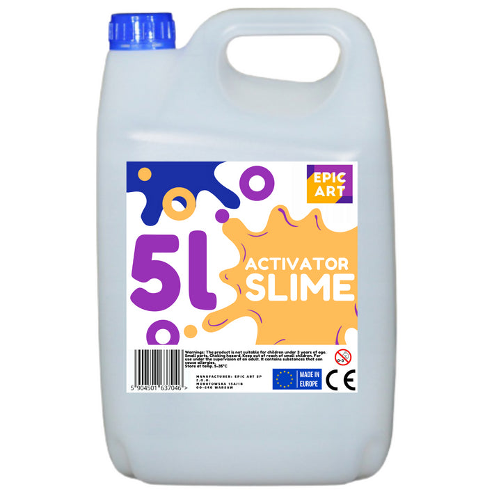 Tekutý aktivátor, 5 l pro sliz Slime 5000 ml - Epic Art