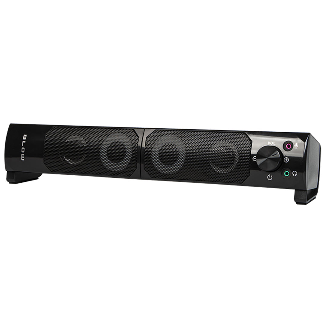 Počítačové reproduktory 2.0 soundbar Blow MS-28 vícebarevné LED RGB podsvícení