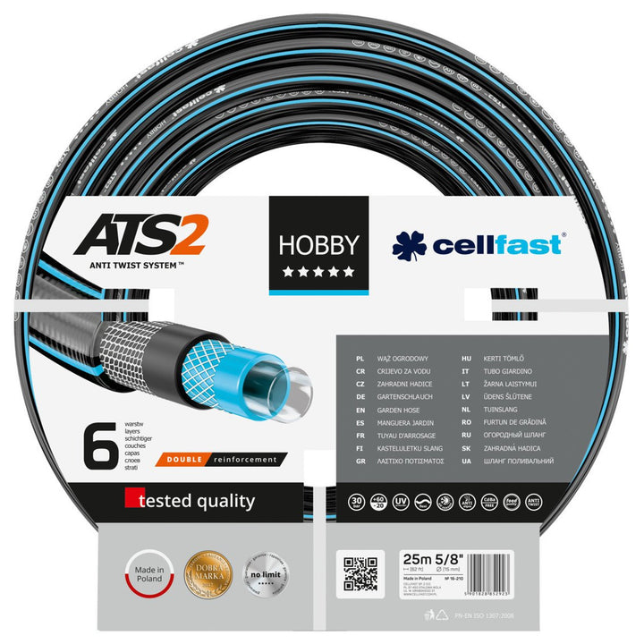 Cellfast Hobby zahradní hadice ATS2 5/8" 25 m 6vrstvá