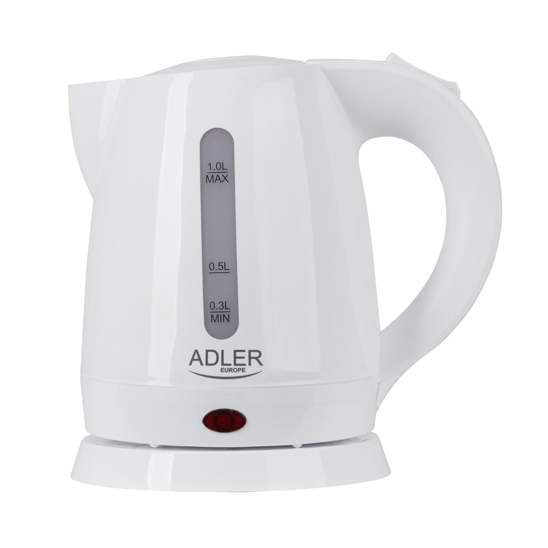Plastová konvice 1,0 l 1600 W Adler AD 1272 bílá barva