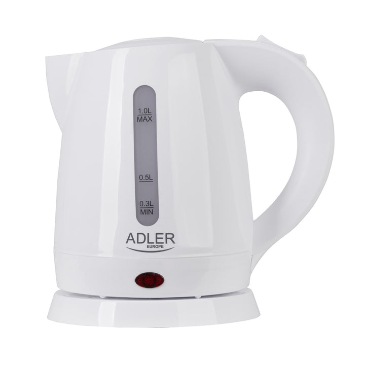 Plastová konvice 1,0 l 1600 W Adler AD 1272 bílá barva