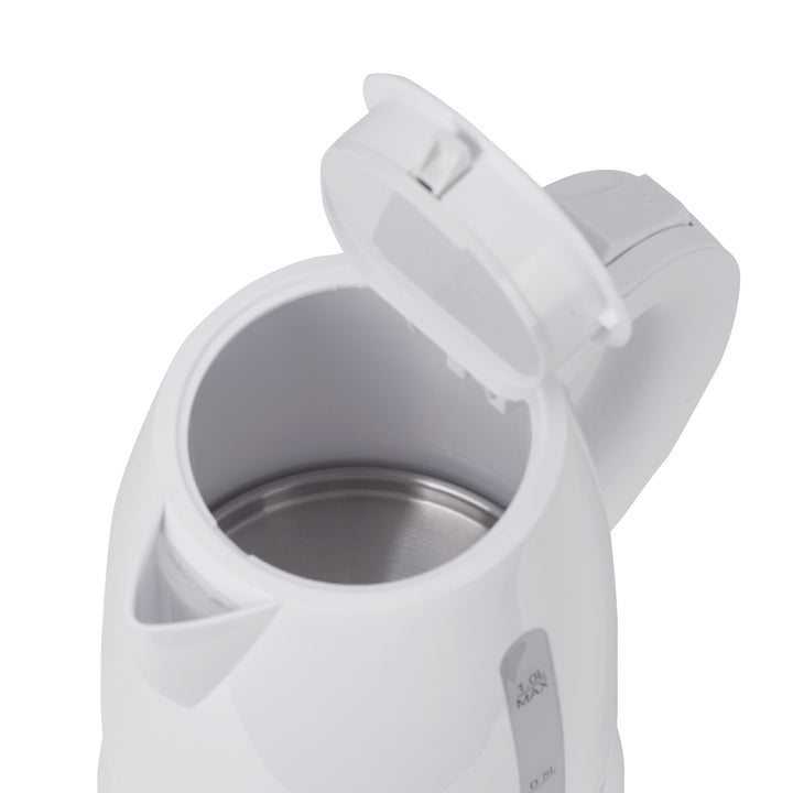 Plastová konvice 1,0 l 1600 W Adler AD 1272 bílá barva