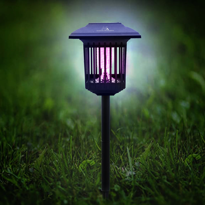 Maclean Solární LED světlo proti hmyzu, IP44, LED/UV, 2*AA Ni-MH 200 mAh baterie, solární 2V DC MCE448