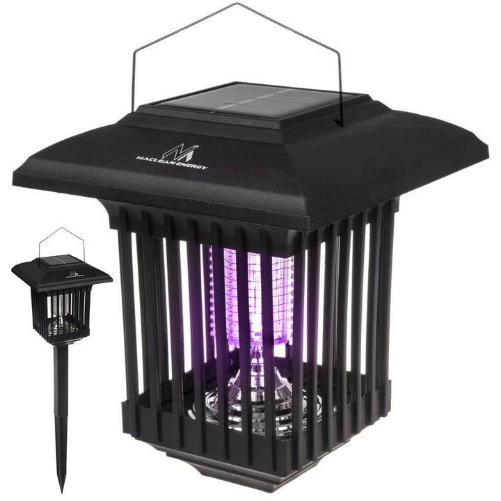 Maclean Solární LED světlo proti hmyzu, IP44, LED/UV, 2*AA Ni-MH 200 mAh baterie, solární 2V DC MCE448