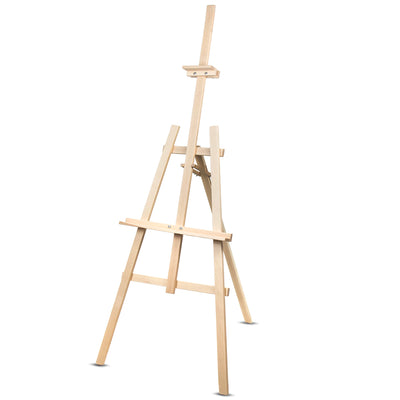 Malířský stojan 150 cm stabilní bukové dřevo, pro dospělé a děti, profesionální umělce
