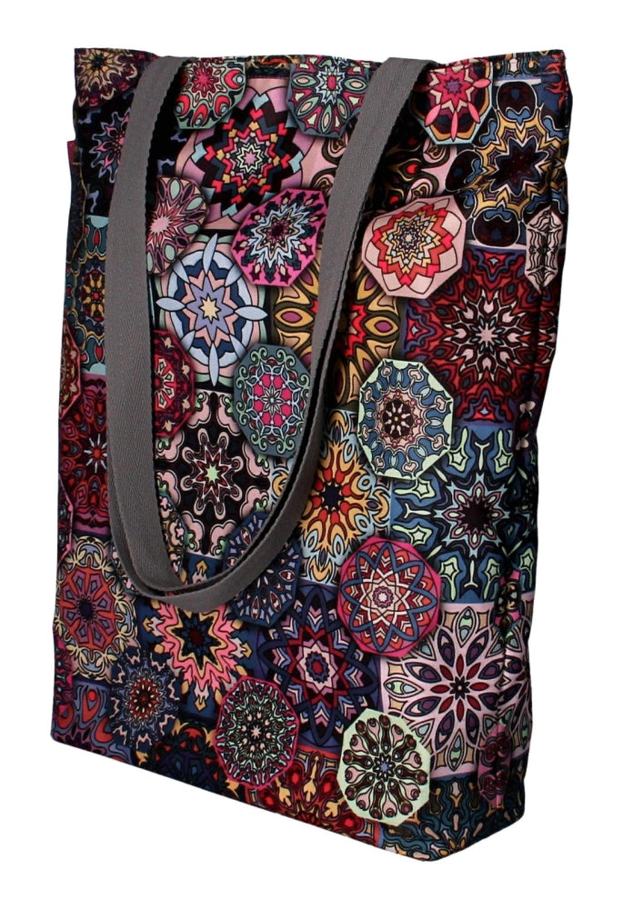 Sunny taška přes rameno se zipem dámská shopper 36x40 cm (vhodná pro formát A4) tote bag látková taška s motivem Valencia