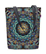 Sunny taška přes rameno se zipem dámská shopper 36x40 cm (vejde se do A4) tote bag látková taška s motivem Barcelona