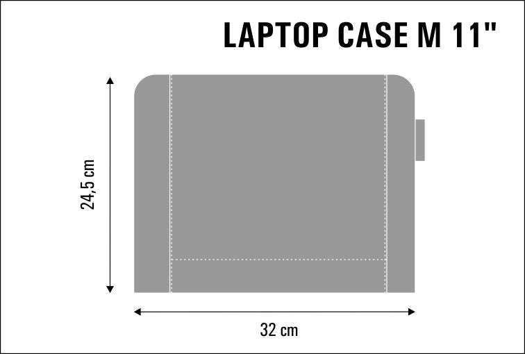 Brašna na notebook s pouzdrem pro notebook Pouzdro na notebook z plsti Pouzdro z plsti pro notebook 11" Majorca