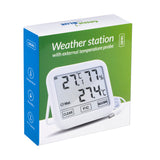 Meteostanice s venkovní sondou, délka kabelu 1,5 m, baterie 2xAA, GreenBlue  GB381