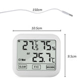 Meteostanice s venkovní sondou, délka kabelu 1,5 m, baterie 2xAA, GreenBlue  GB381