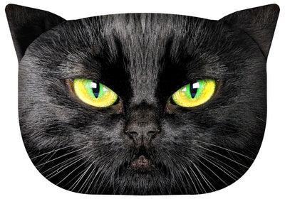 Plyšový designový polštářek s motivem kočky Cat Cushion Dekorační polštářek se skrytým zipem a výplní Cushion Nero