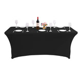 Elastický ubrus na cateringový stůl černý, 180x75x75cm, spandex, GB372