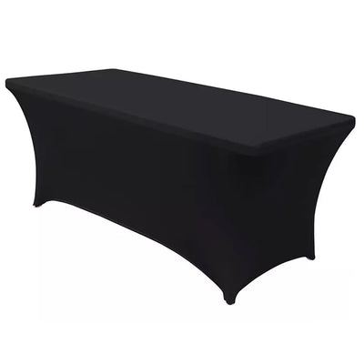 Elastický ubrus na cateringový stůl černý, 180x75x75cm, spandex, GB372