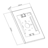 Maclean Držák pro reklamu na tablet, nástěnný držák se zámkem, 9,7"-11", iPad/iPad Air/iPad Pro, Samsung Galaxy Tab A/Tab A7/Tab S6 Lite, MC-474W