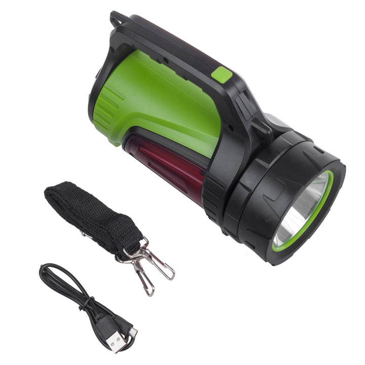 LED svítilna 3v1 Maclean, funkce powerbanky, 3 režimy svícení, 5W XM-L-T6, studená bílá 6500K, 3,7V 3x18650, 4500mAh, MCE345