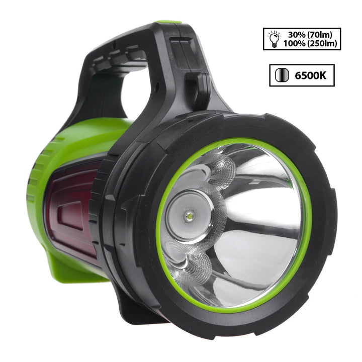 LED svítilna 3v1 Maclean, funkce powerbanky, 3 režimy svícení, 5W XM-L-T6, studená bílá 6500K, 3,7V 3x18650, 4500mAh, MCE345