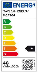 Maclean LED žárovka, E27, 48W, 220-240V AC, studená bílá, 6500K, 5040lm, MCE304 CW