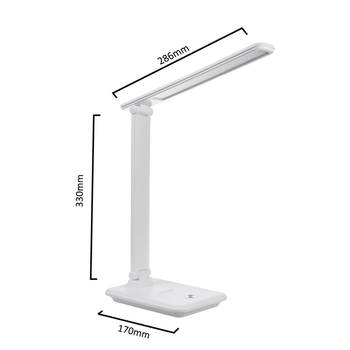 Stmívatelná stolní lampa LED 9W s indukční nabíječkou Qi