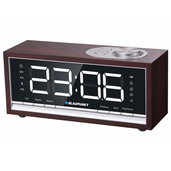 Rádio Bluetooth Budík FM PLL rádio s pamětí na 60 stanic Dvojitý budík Funkce Snooze LED displej