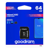 64GB paměťová karta microSD s adaptérem Goodram classpath 10