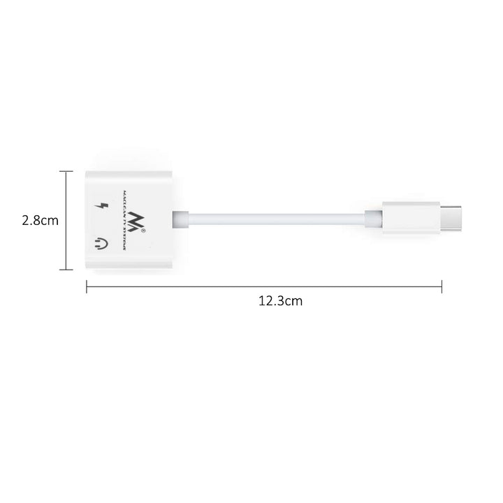 Adaptér USB Typ-C - 3,5mm mini jack z Power Delivery (PD) 30W Maclean, MCTV-848