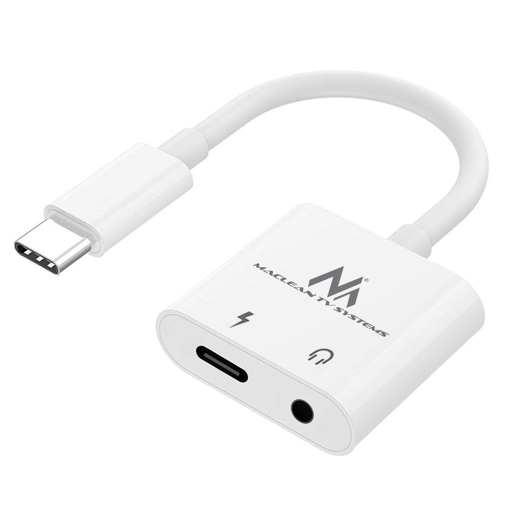 Adaptér USB Typ-C - 3,5mm mini jack z Power Delivery (PD) 30W Maclean, MCTV-848