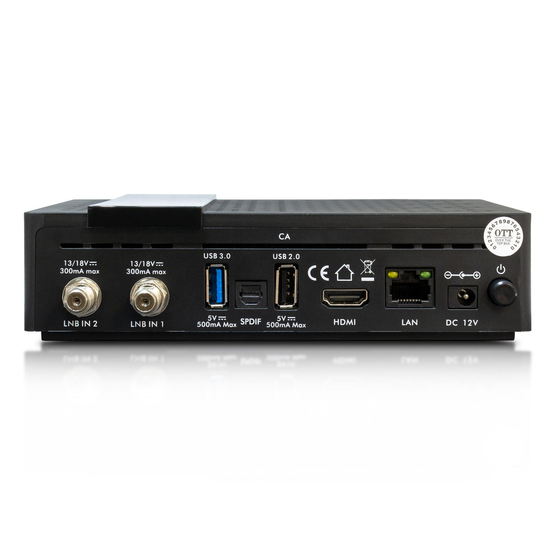 AB IPBox TWO přijímač (2x DVB-S2X tuner) 4K UHD Android