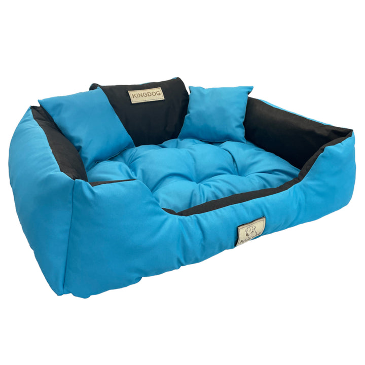 Velký pelíšek pro psy, kočky 115 x 95 Modrá - Kingdog velikost XL