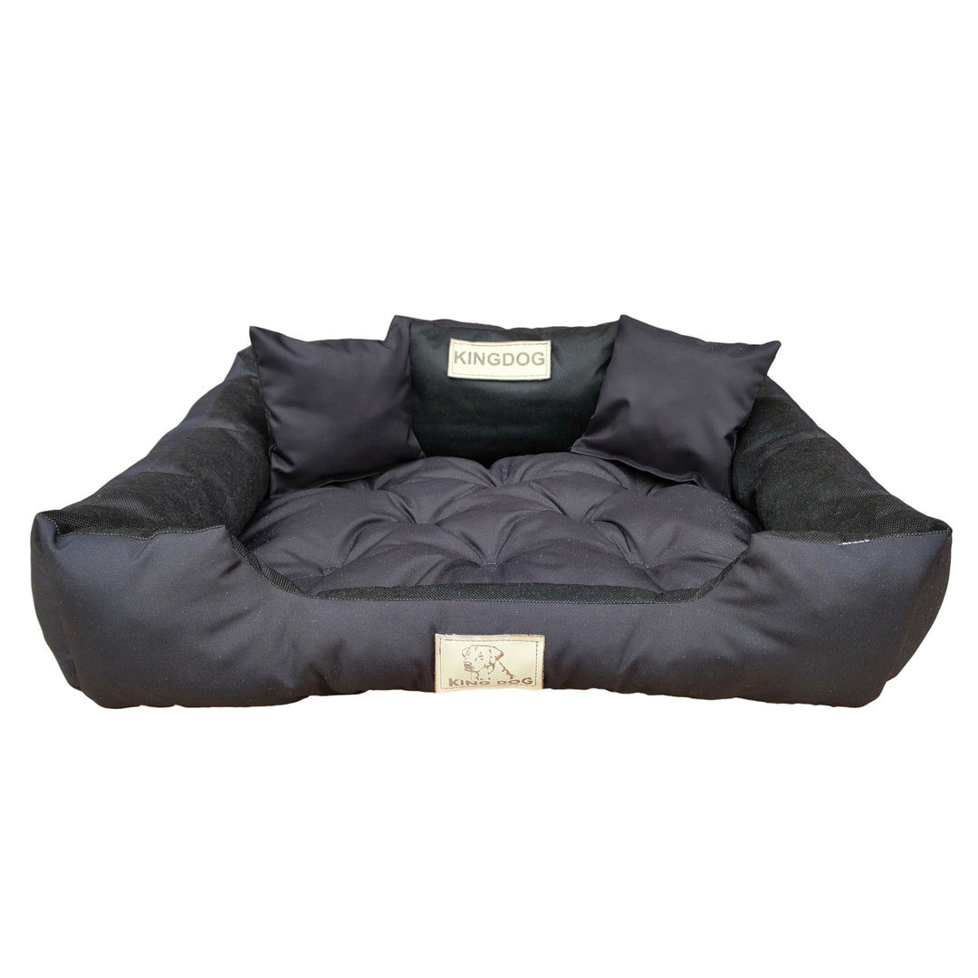 Velký pelíšek pro psy, kočky 115 x 95 Black - Kingdog velikost XL