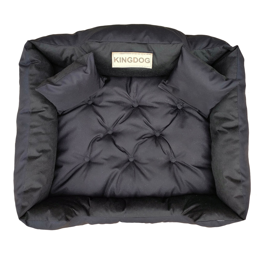 Velký pelíšek pro psy, kočky 115 x 95 Black - Kingdog velikost XL